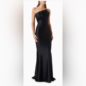 Nicole Bakti 7190L Black Gown